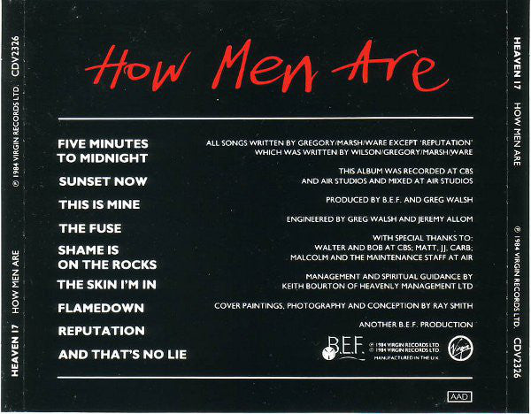 Heaven 17 : How Men Are (CD, Album)