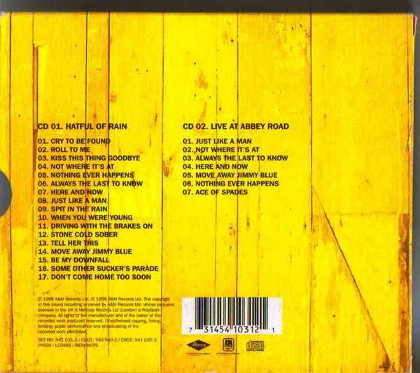 Del Amitri : The Best Of Del Amitri. Hatful Of Rain / Live At Abbey Road (CD, Comp + CD, Ltd)