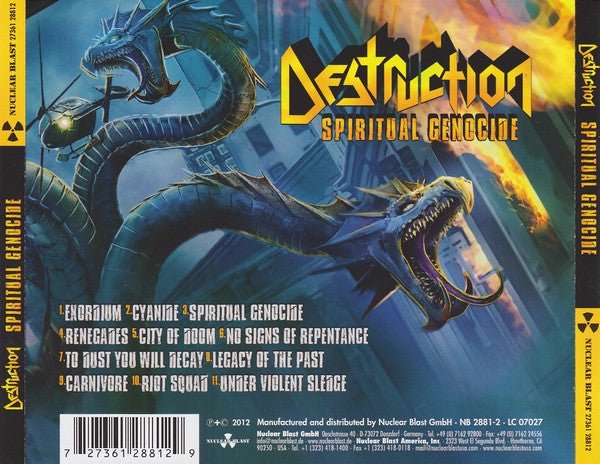 Destruction : Spiritual Genocide (CD, Album)