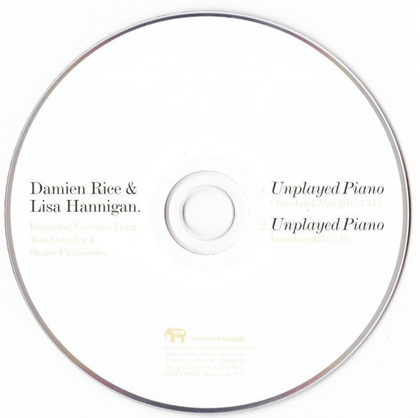 Damien Rice & Lisa Hannigan : Unplayed Piano (CD, Single)