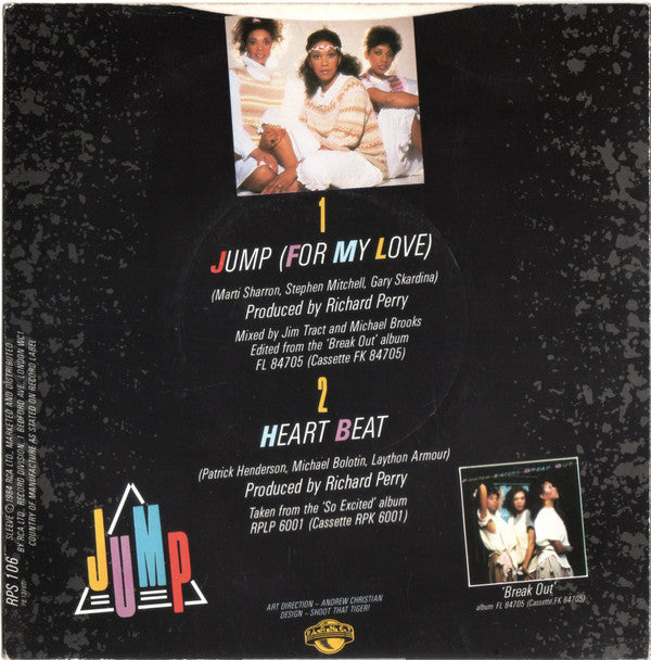 Pointer Sisters : Jump (For My Love) (7", Single, Pap)