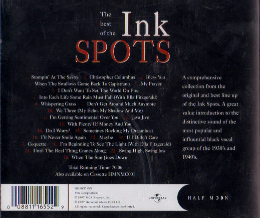 The Ink Spots : The Best Of The Ink Spots (CD, Comp)