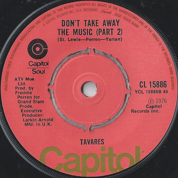 Tavares - Dont Take Away The Music (7) (Very Good Plus (VG)) - DaddyPop