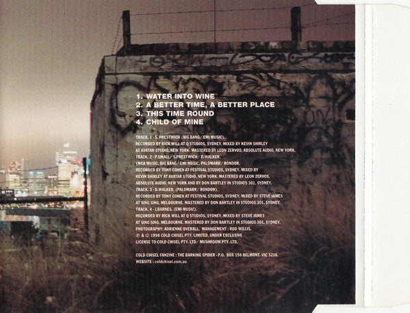 Cold Chisel : Water Into Wine (CD, EP)