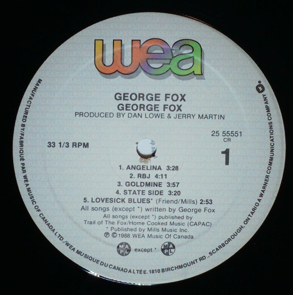 George Fox (4) : George Fox (LP)