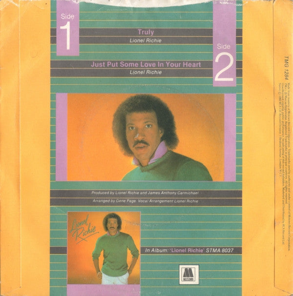 Lionel Richie : Truly (7", Single, Kno)