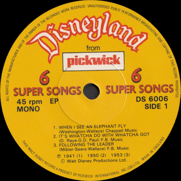 Various : When I See An Elephant Fly (7", EP, Mono)