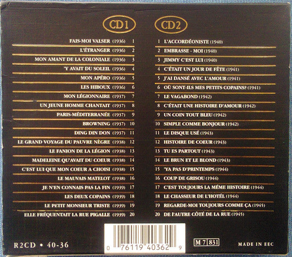 Edith Piaf : The Gold Collection - 40 Chansons D'or (2xCD, Comp)