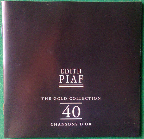 Edith Piaf : The Gold Collection - 40 Chansons D'or (2xCD, Comp)