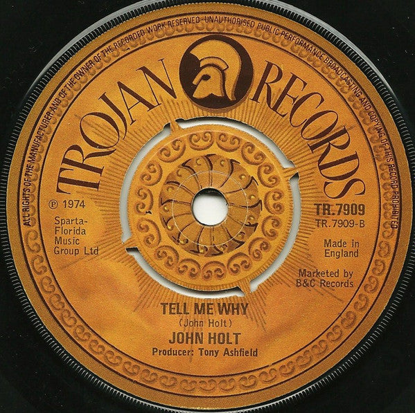 John Holt : Help Me Make It Through The Night (7", Single, Pus)