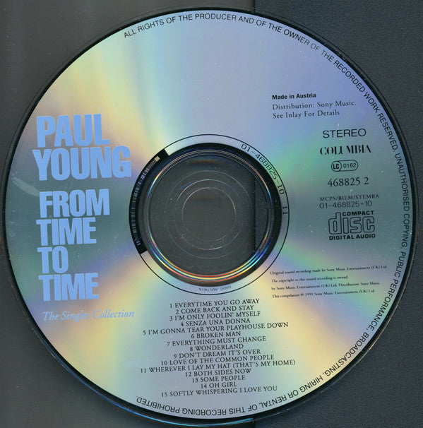 Paul Young : From Time To Time (The Singles Collection) (CD, Comp)