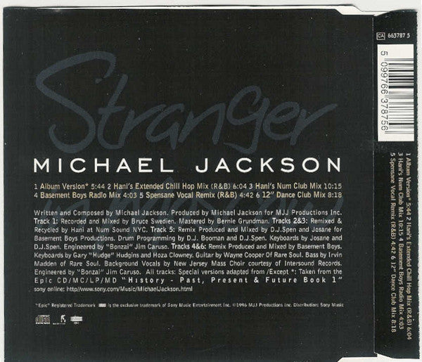Michael Jackson : Stranger In Moscow (CD, Single, CD2)