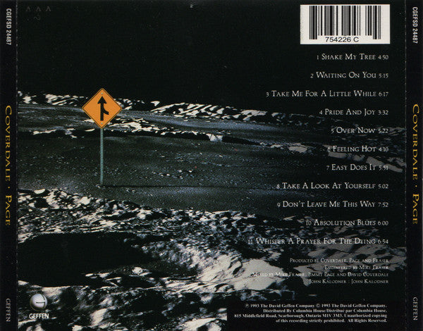 Coverdale Page : Coverdale • Page (CD, Album, Club)