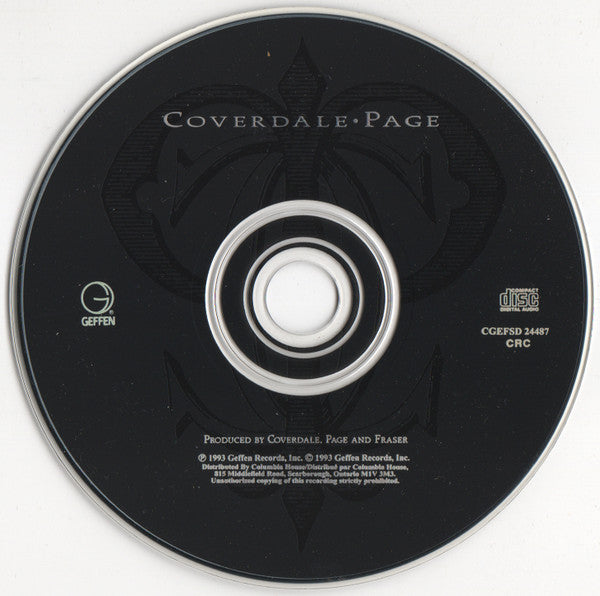 Coverdale Page : Coverdale • Page (CD, Album, Club)