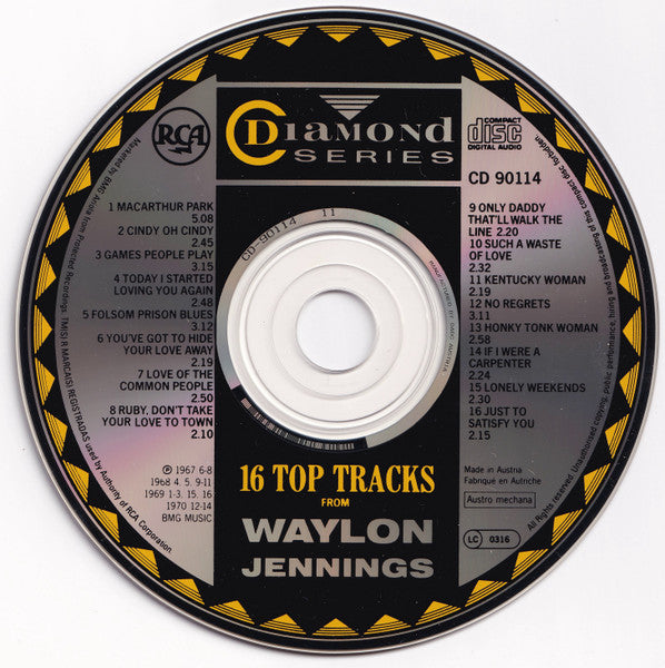 Waylon Jennings : 16 Top Tracks (CD, Comp)