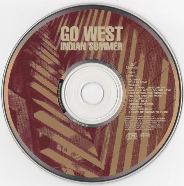 Go West : Indian Summer (CD, Album)