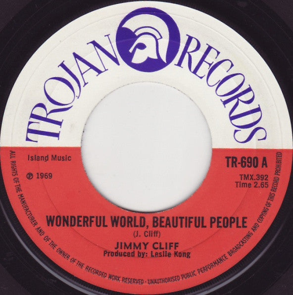 Jimmy Cliff : Wonderful World, Beautiful People (7", Single)