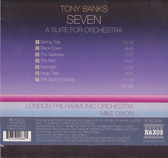 Tony Banks - London Philharmonic Orchestra, Michael Dixon : Seven - A Suite For Orchestra (CD, Album)