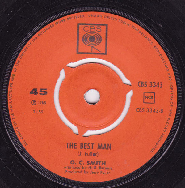 OC Smith - The Son Of Hickory Hollers Tramp (7) (Very Good Plus (VG)) - DaddyPop