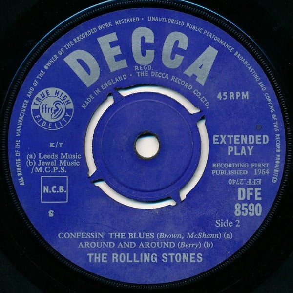 The Rolling Stones : Five By Five (7", EP, Mono)