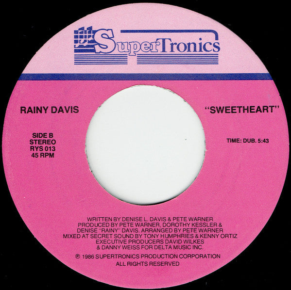 Rainy Davis : Sweetheart (7")