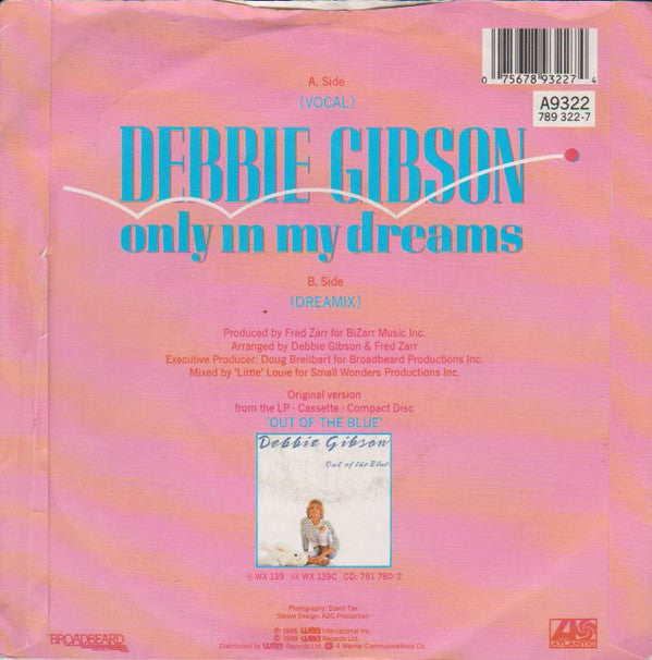 Debbie Gibson : Only In My Dreams (7", Single, RE, Pap)