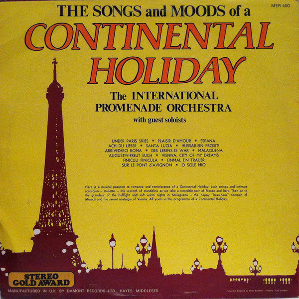International Promenade Orchestra : Continental Holiday (LP)