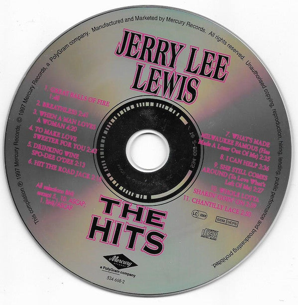 Jerry Lee Lewis : The Hits (CD, Comp)