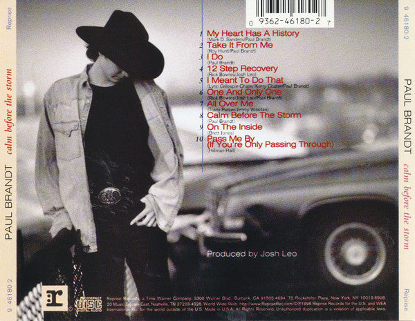 Paul Brandt : Calm Before The Storm (CD, Album, SRC)