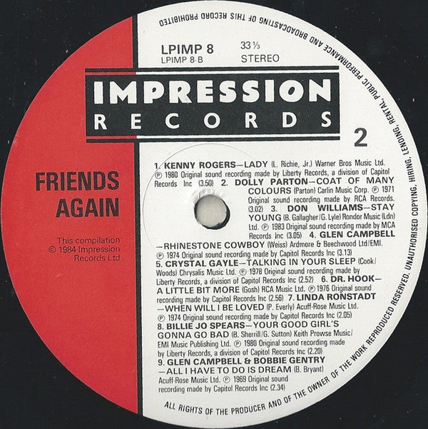 Various : Friends Again (LP, Comp)