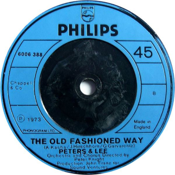 Peters & Lee : Don't Stay Away Too Long (7", RE)