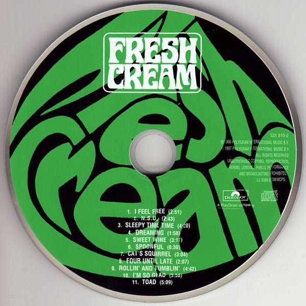Cream (2) : Fresh Cream (CD, Album, RE, RM, RP, EDC)