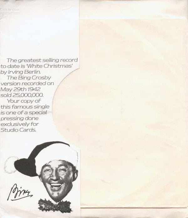 Bing Crosby : White Christmas (7", Single, RE, Chr)
