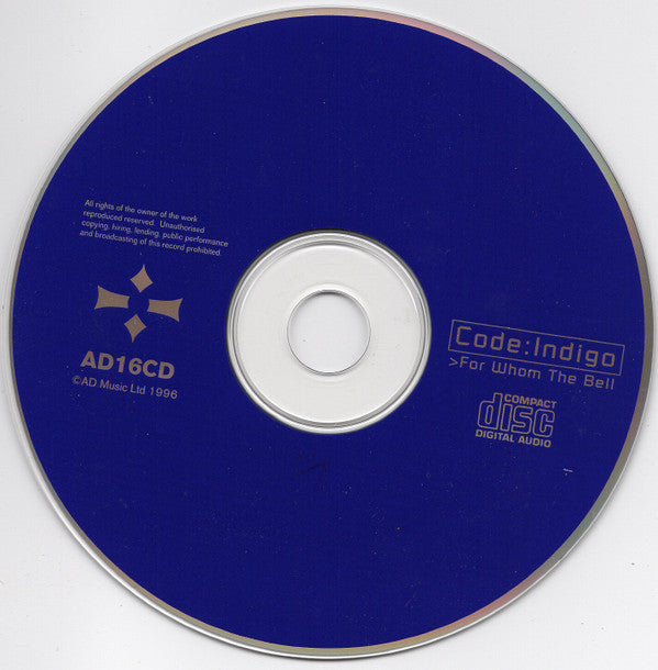 Code Indigo : For Whom The Bell (CD, Album)