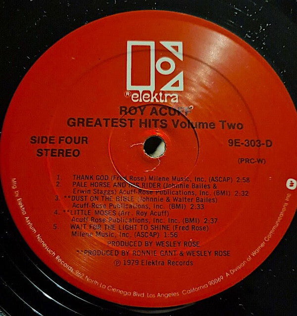 Roy Acuff - Greatest Hits Volume Two (2xLP) (Very Good Plus (VG)) - DaddyPop