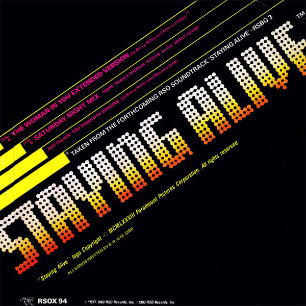 Bee Gees : The Woman In You (Extended Version) / Saturday Night Mix (12", Single)