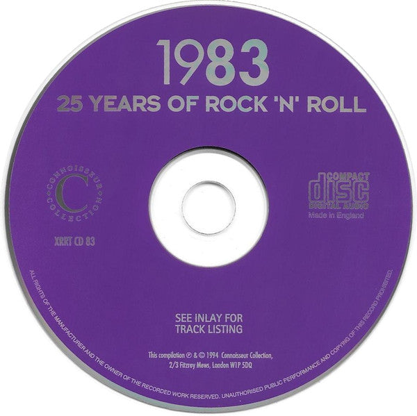 Various - 25 Years Of Rock N Roll 1983 (CD) (Very Good Plus (VG)) - DaddyPop