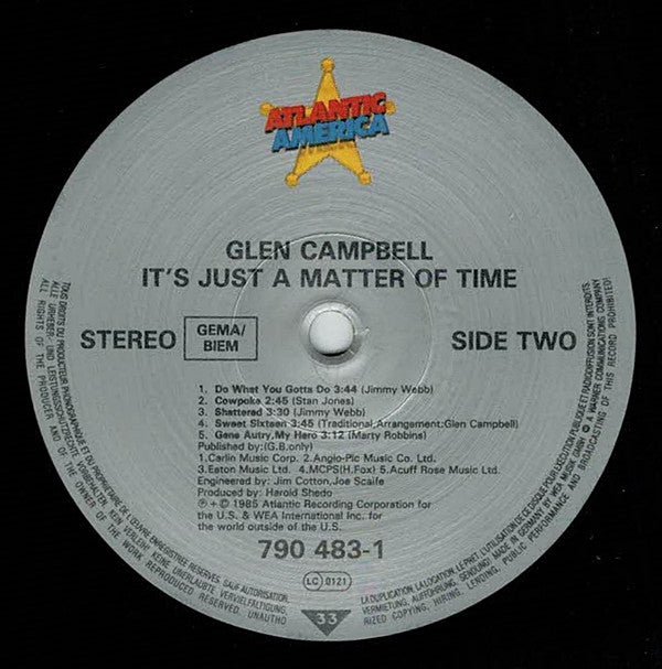 Glen Campbell : It's Just A Matter Of Time (LP, Album)