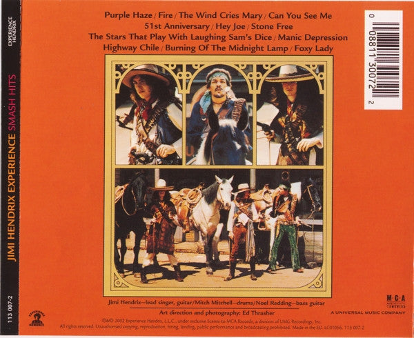 The Jimi Hendrix Experience : Smash Hits (CD, Comp, RE, RM)