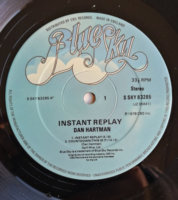 Dan Hartman : Instant Replay (LP, Album)