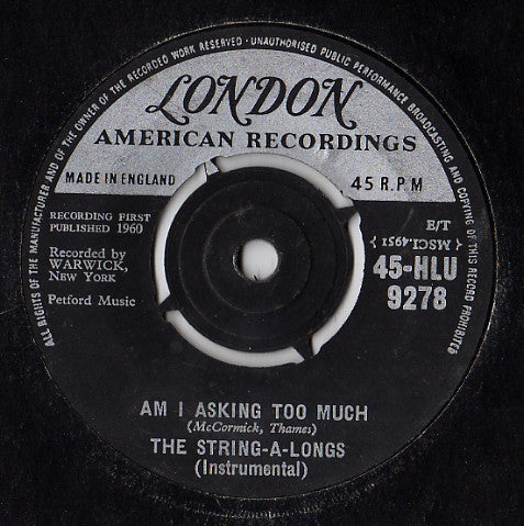 The String-A-Longs : Wheels (7", Single)