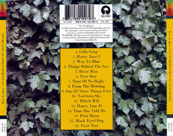 Nick Drake : Way To Blue - An Introduction To Nick Drake (CD, Comp, RE)