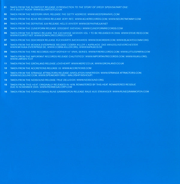 Various : The Wire Tapper 14 (CD, Comp)