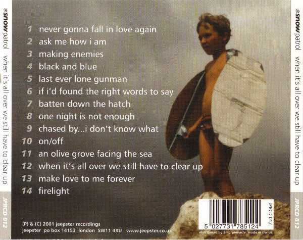 Snow Patrol : When It's All Over We Still Have To Clear Up (CD, Album)