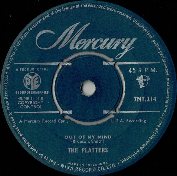 The Platters : Twilight Time (7", Single)