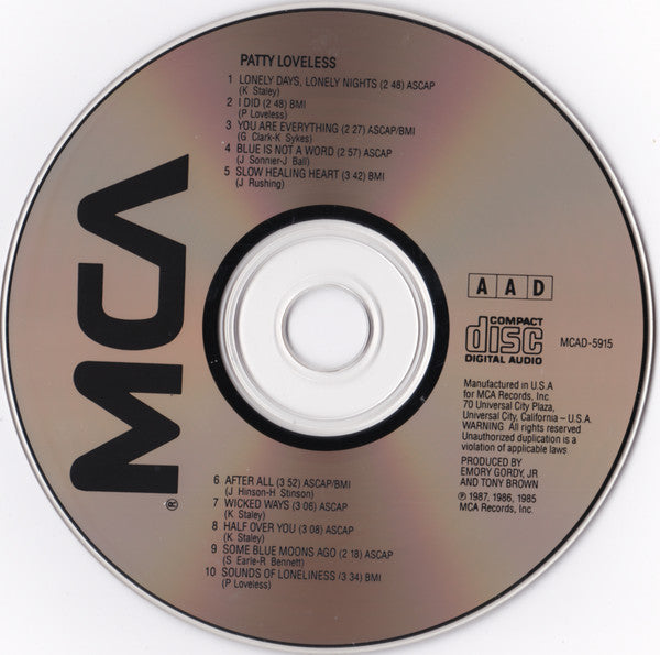 Patty Loveless : Patty Loveless (CD, Album)