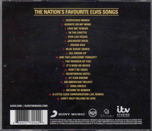 Elvis Presley : The Nation's Favourite Elvis Songs (CD, Comp)