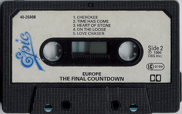 Europe (2) : The Final Countdown (Cass, Album)