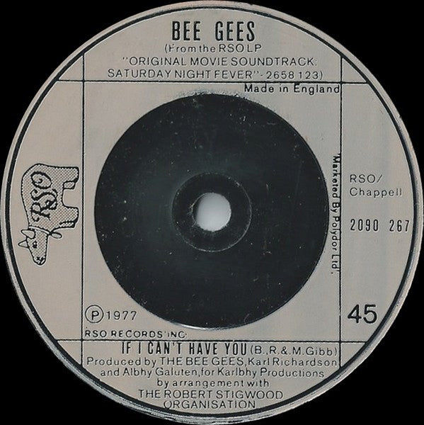 Bee Gees : Stayin' Alive (7", Single, Com)