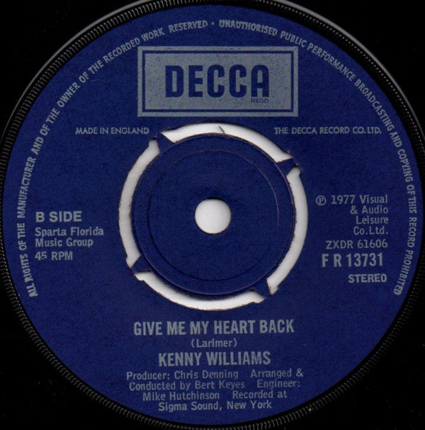 Ken Williams : (You're) Fabulous Babe (7")